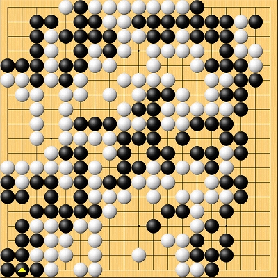 第33期棋聖戦七番勝負第6局終局の場面