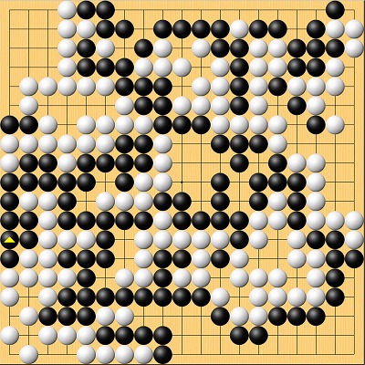 第4回大和証券杯ネット囲碁レディース準決勝奥田―鈴木戦